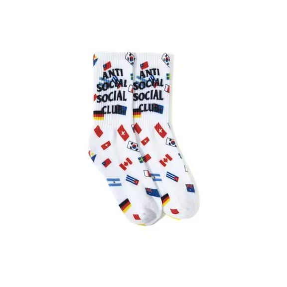 Anti Social Social Club Business Socks White