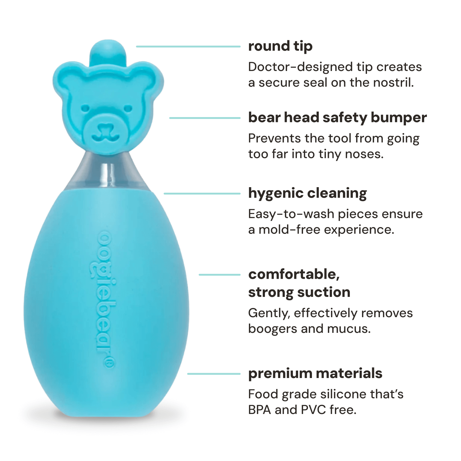 oogiebear bulb nose nasal aspirator