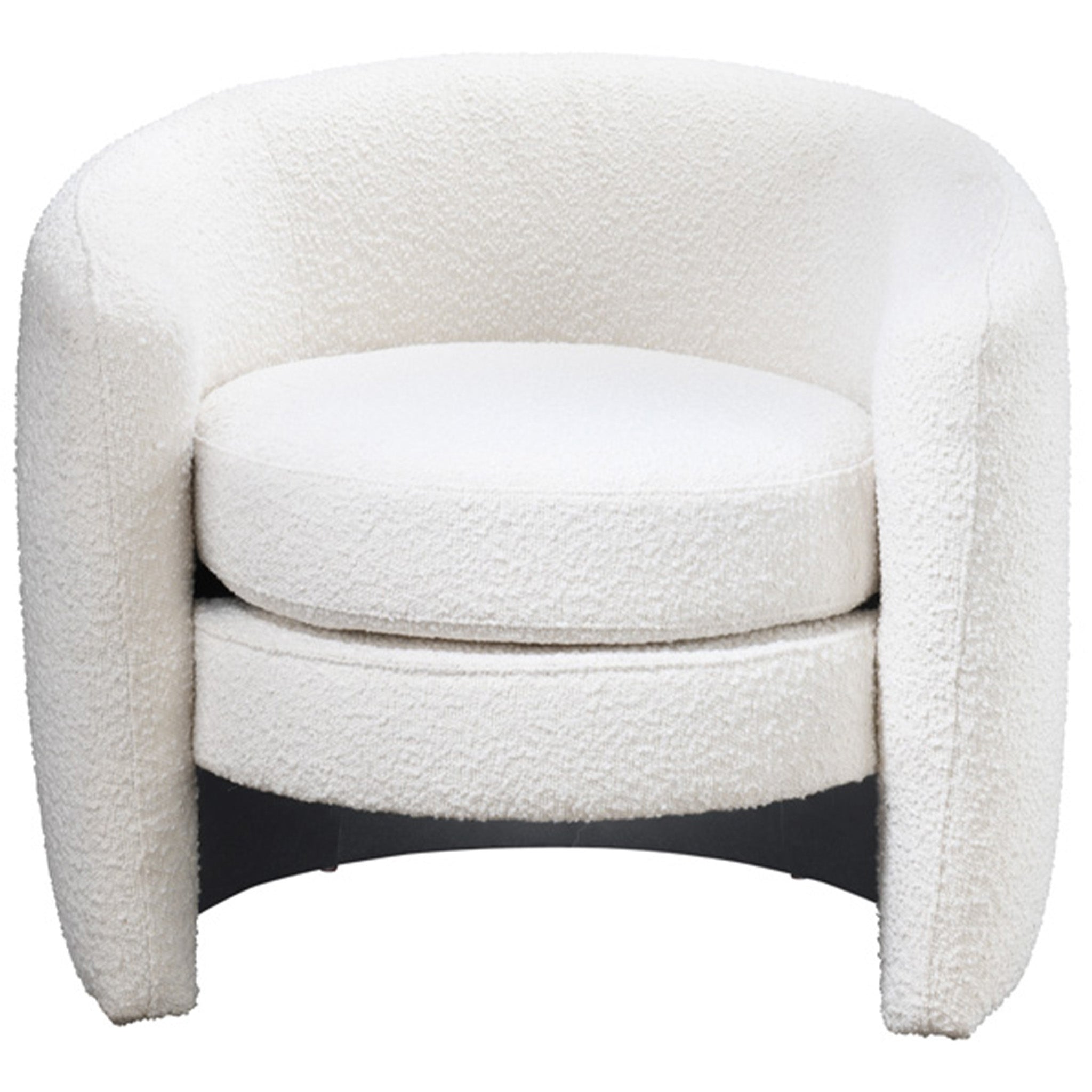 Avalon White Boucle Lounge Chair – Luxury Modern Seating – Curated by 