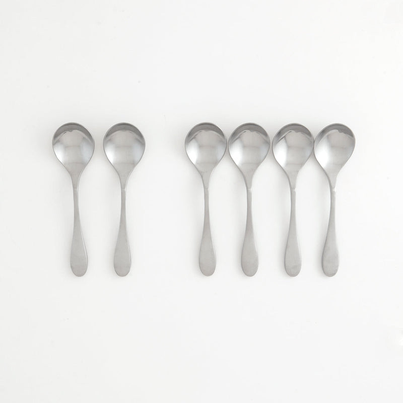 KNORK Bouillon Spoon, Set of 6, Matte