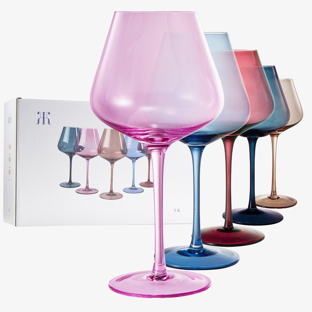 Love Stemmed Wine Glassware, Set of 6