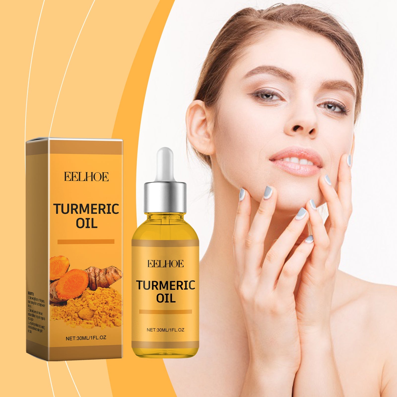 Turmeric Facial Essential Oil Hydrating And Repairing Facial Skin Delicate Skin Moisturizing Skin Care Essence