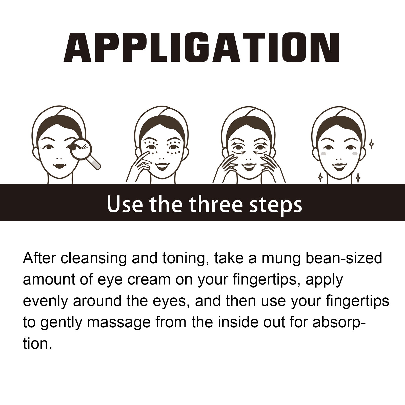 Retinol Eye Cream, Desalination Smoothen Fine Lines Eye Pouch Black Rim Of The Eye Moist Nursing Play Tight Muscle Eye Cream