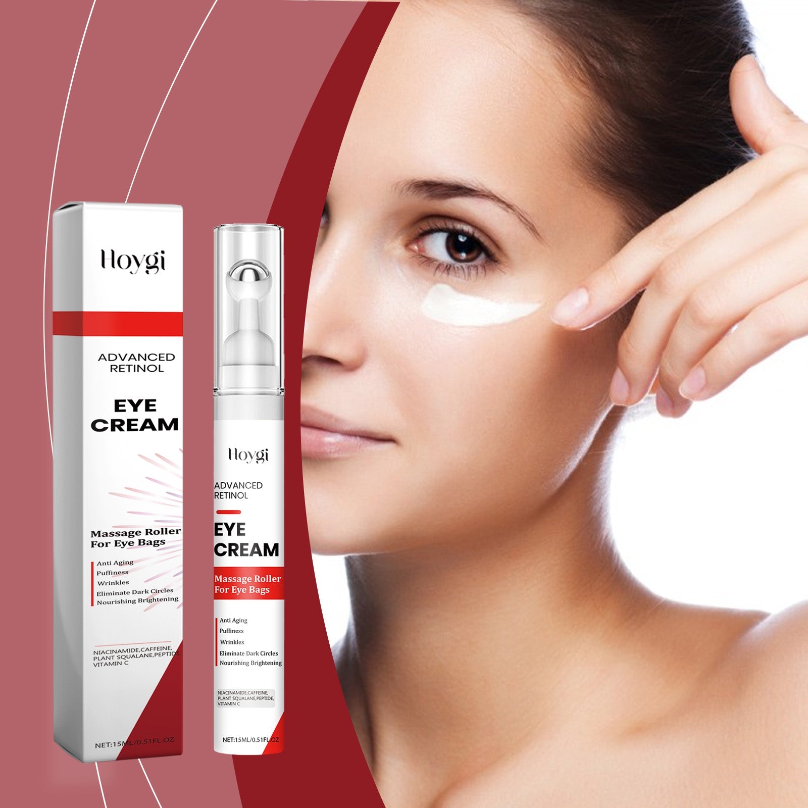 Retinol Eye Cream, Skin Lifting And Moisturizing Eye Care Massage Ball Essence Cream