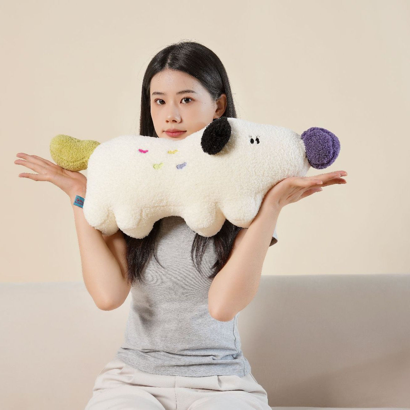 Sleeping Pillow Puppy Plush Toy Large Doll Bed Hug Sleeping Pillow