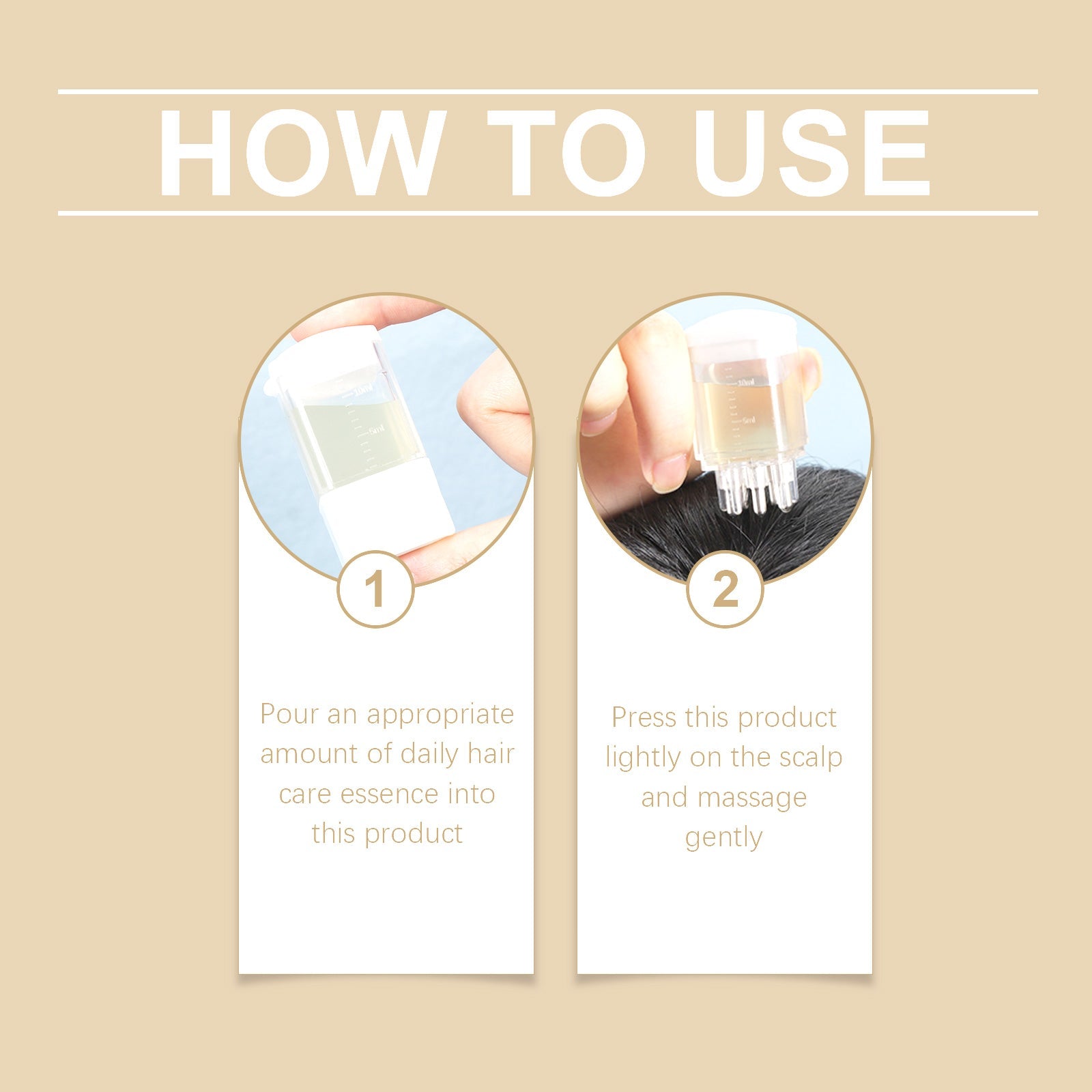 Manual Scalp Essence Massager, Soothing Massage Scalp Repair Strong Hair Care Massager