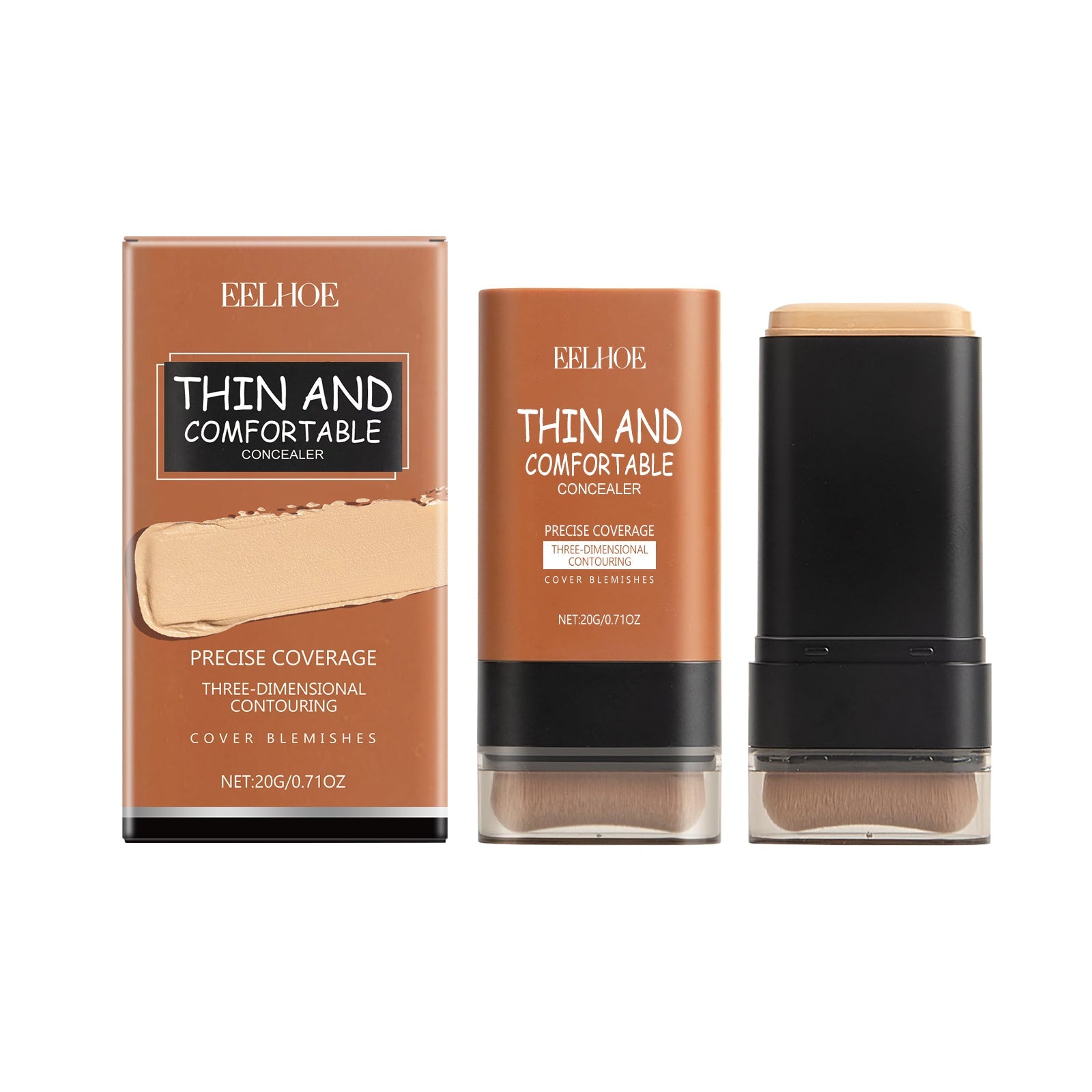 Light Transparent Concealer Foundation Stick, The Liquid Foundation Is Not Easy To Remove Makeup Moisture Natural Refreshing