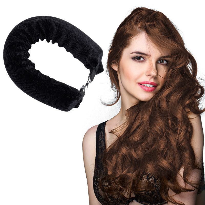 Sleeping lazy heatless hair curler simple big wave bold curling iron