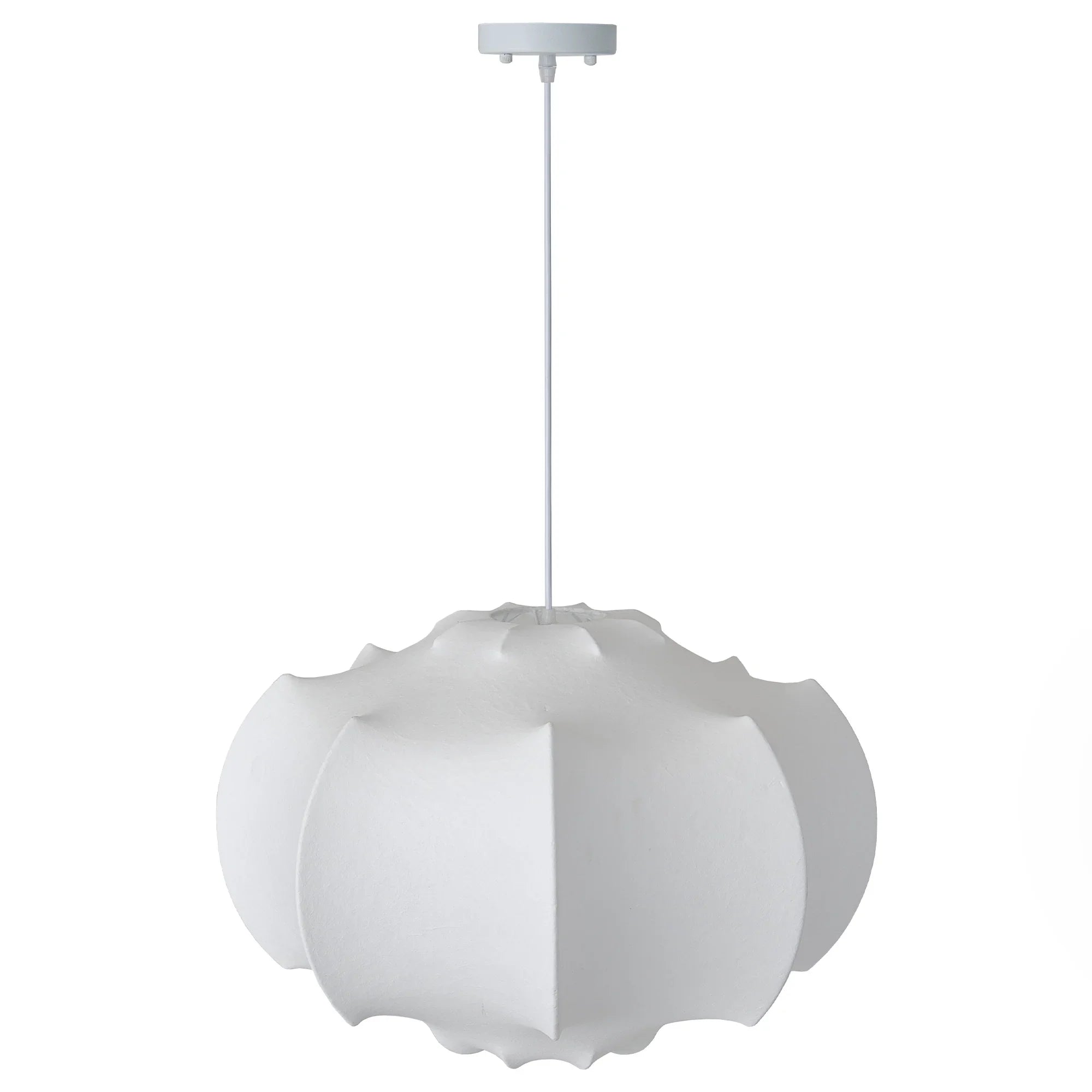 24 Inch Bevis 3-Light White Wabi-sabi Island Pendant Light