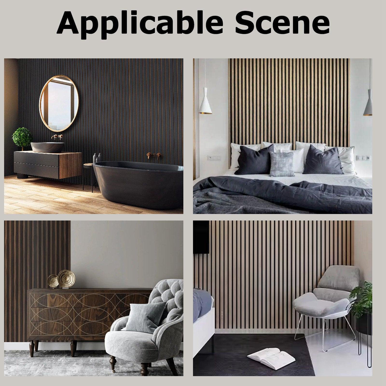4-Piece Pack Veneer Sound Acoustic Wood Wall Panels