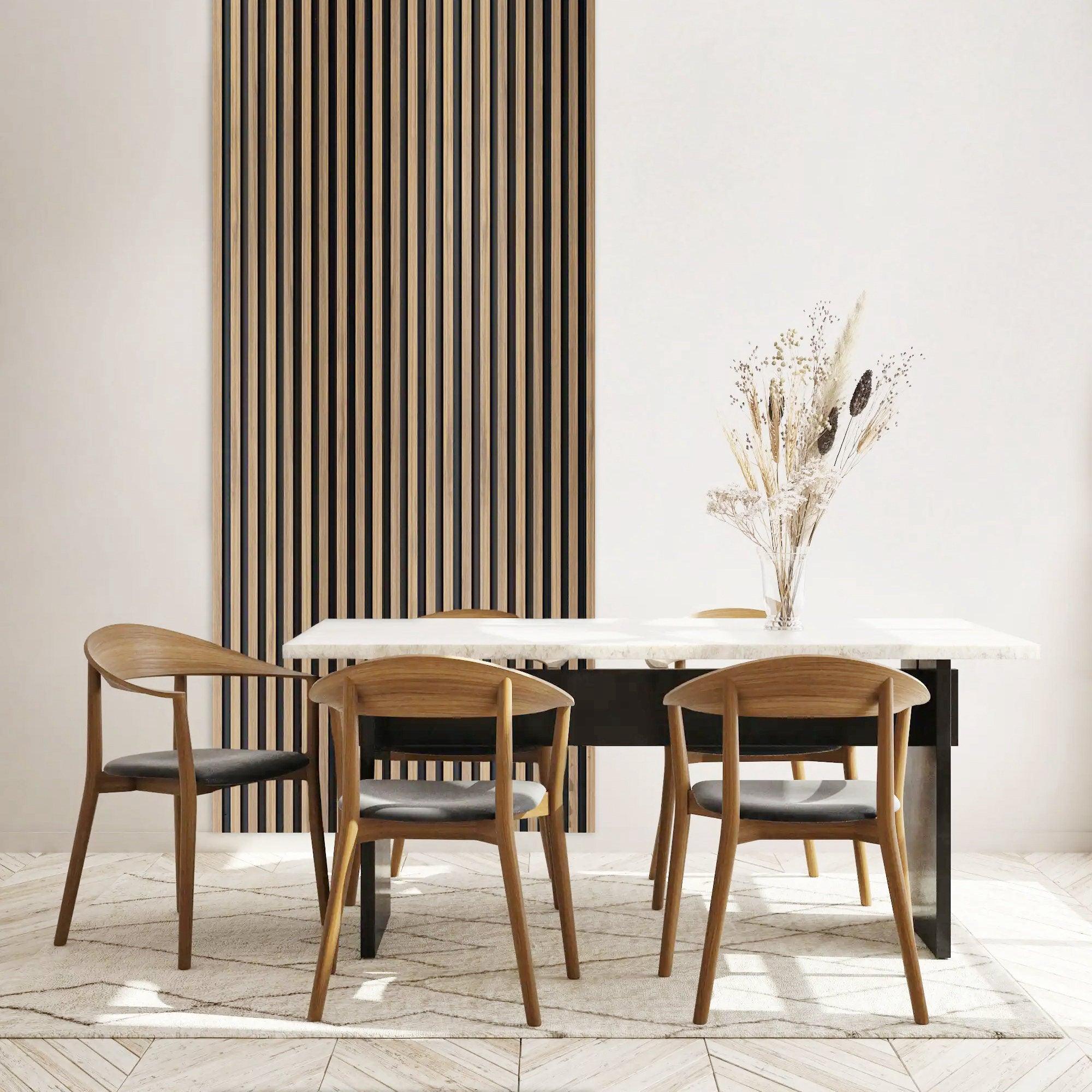 4-Piece Pack Veneer Sound Acoustic Wood Wall Panels