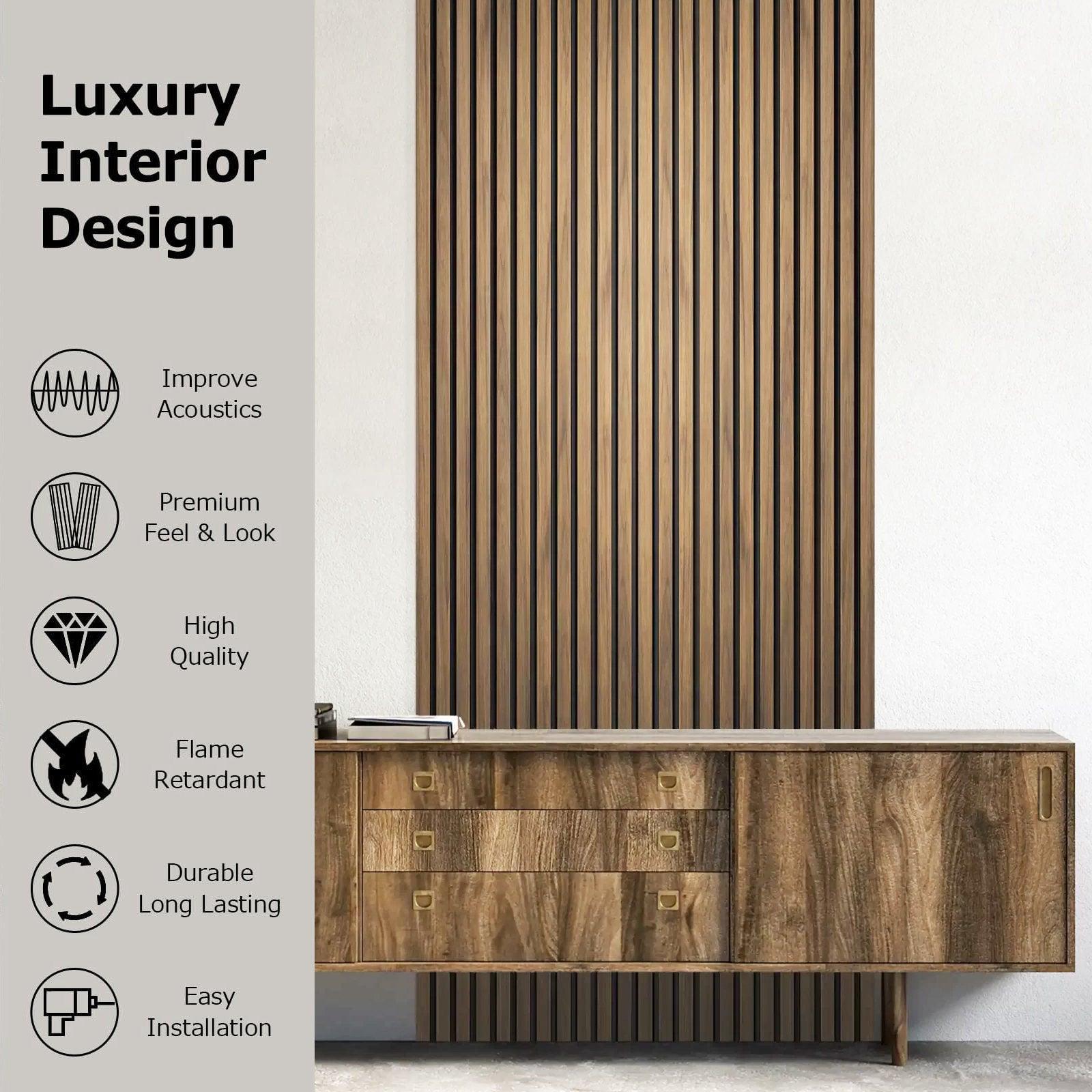 4-Piece Pack Veneer Sound Acoustic Wood Wall Panels