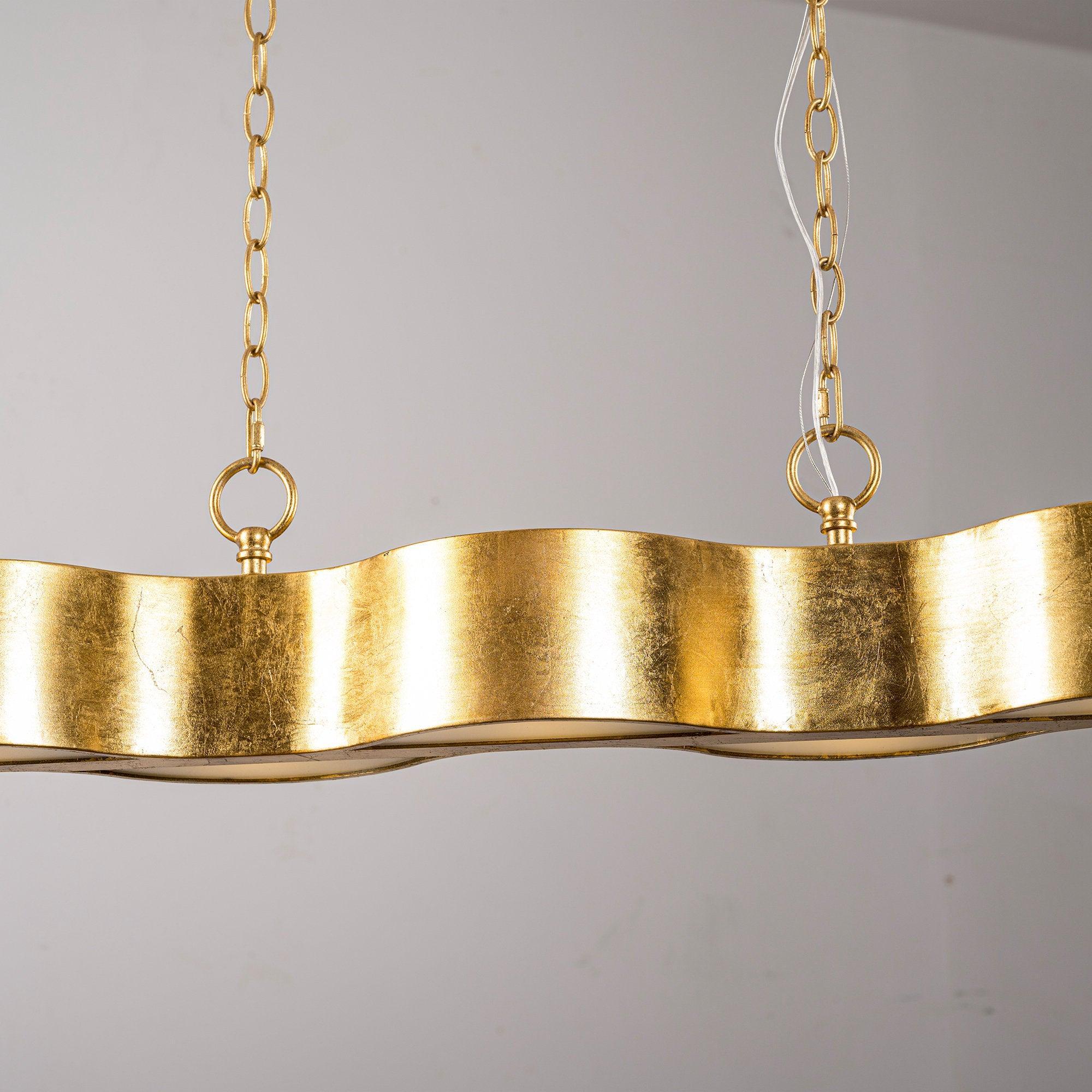 5-Light Golden Modern Dry Rated Island Pendant Lighitng