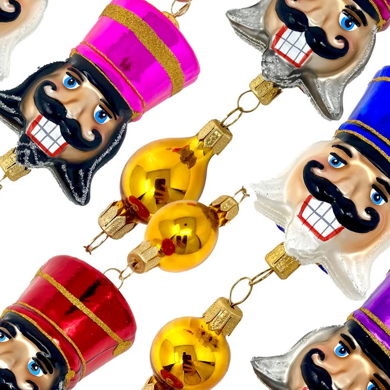 Broadway Nutcracker Glass Tree Garland