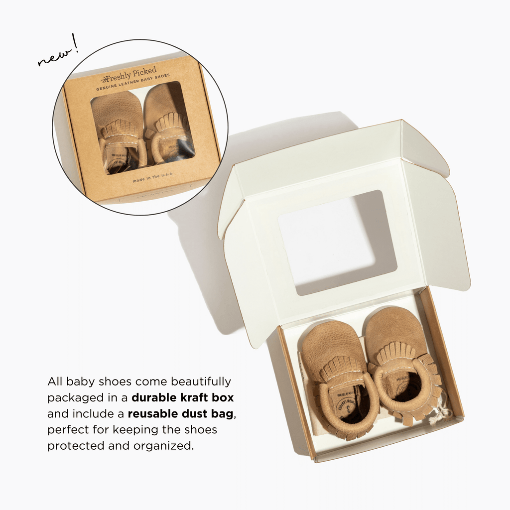 Almond Speckles Mary Jane Baby Shoe