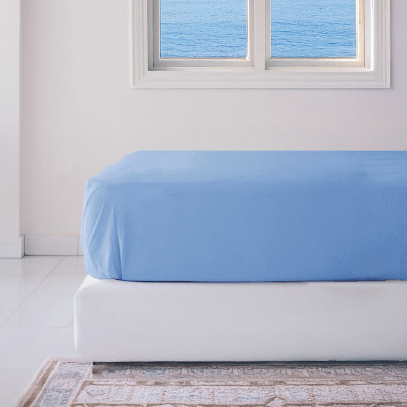 Bamboo Fitted Sheet - Ocean
