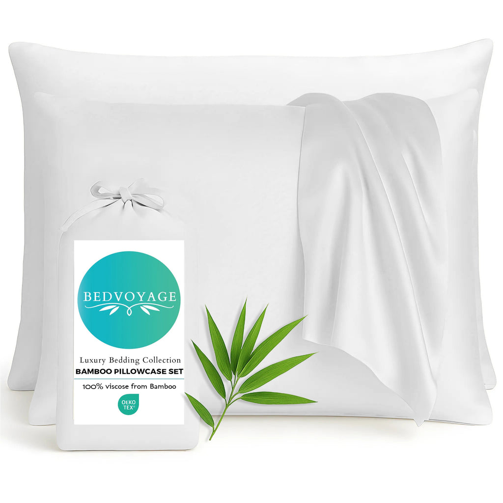 Bamboo Pillowcase Set – White