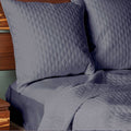 Bamboo Quilted Euro Sham 1 Piece - Platinum