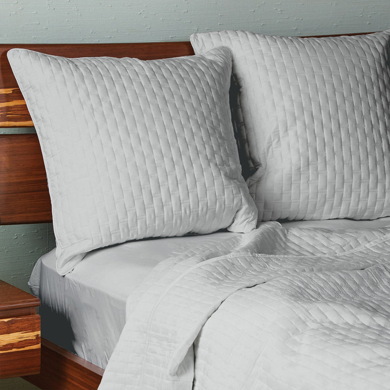 Bamboo Quilted Euro Sham 1 Piece - Stone