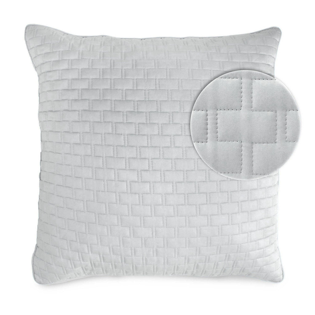 Bamboo Quilted Euro Sham 1 Piece - Stone