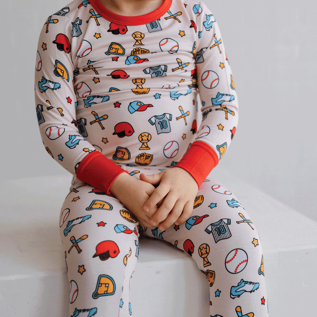Baseball Two-Piece Pajama Set