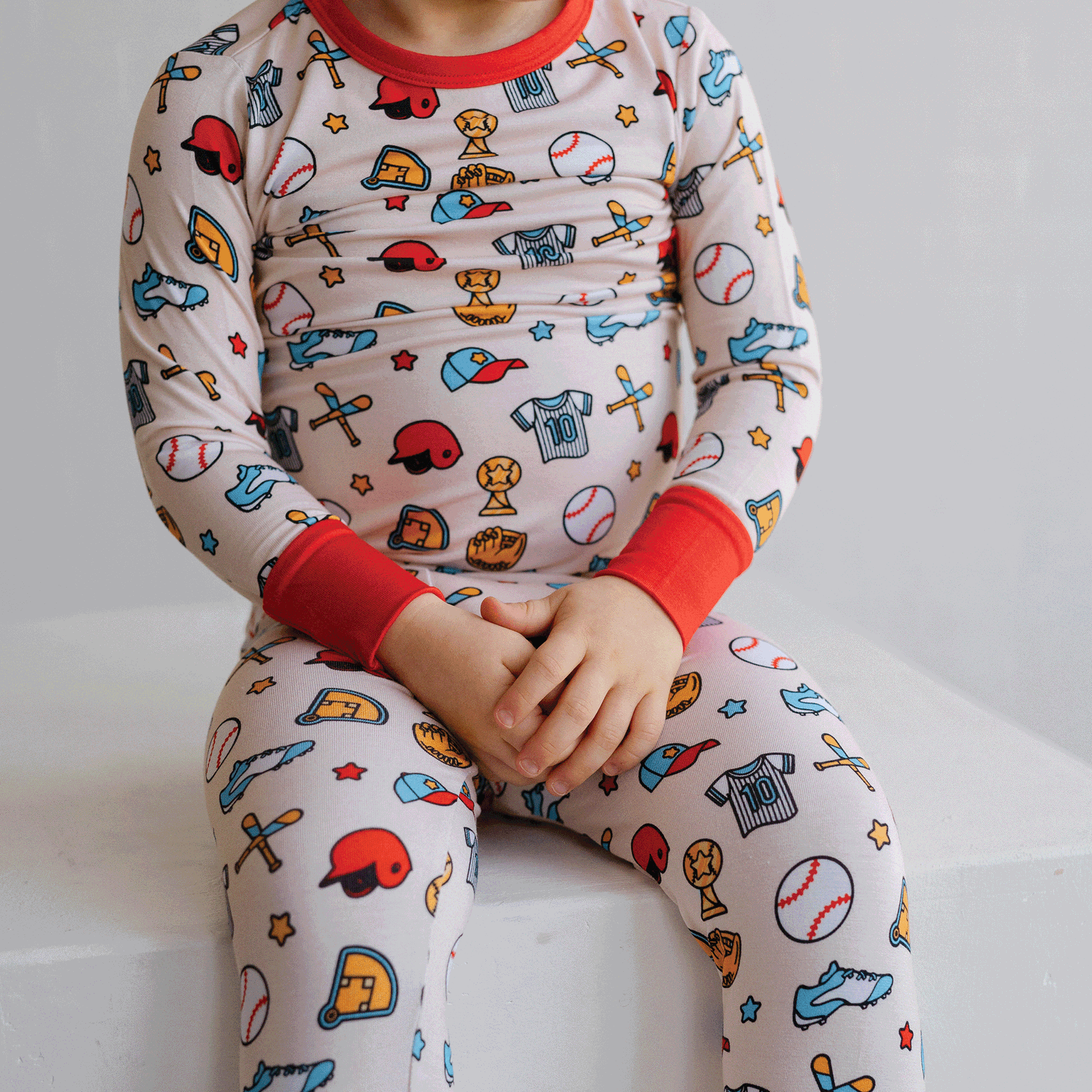 Baseball Two-Piece Pajama Set