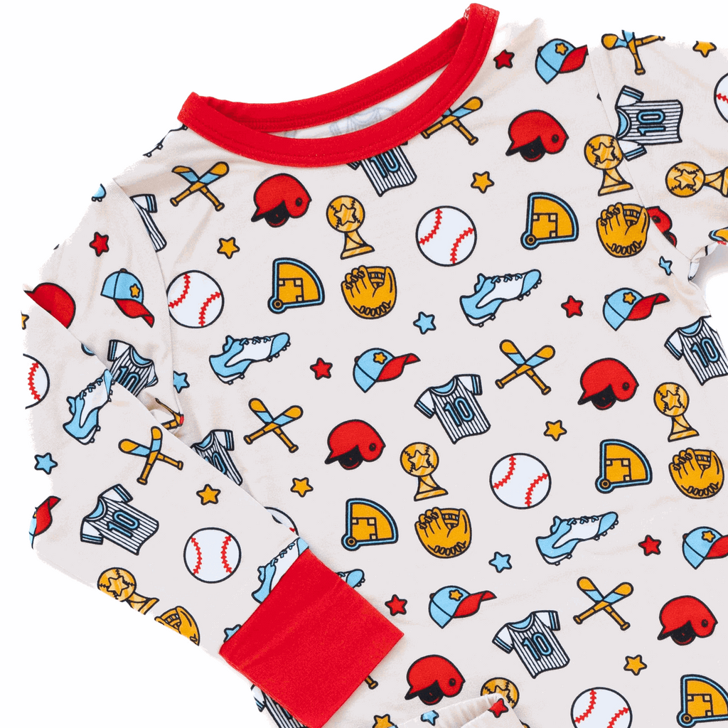 Baseball Two-Piece Pajama Set