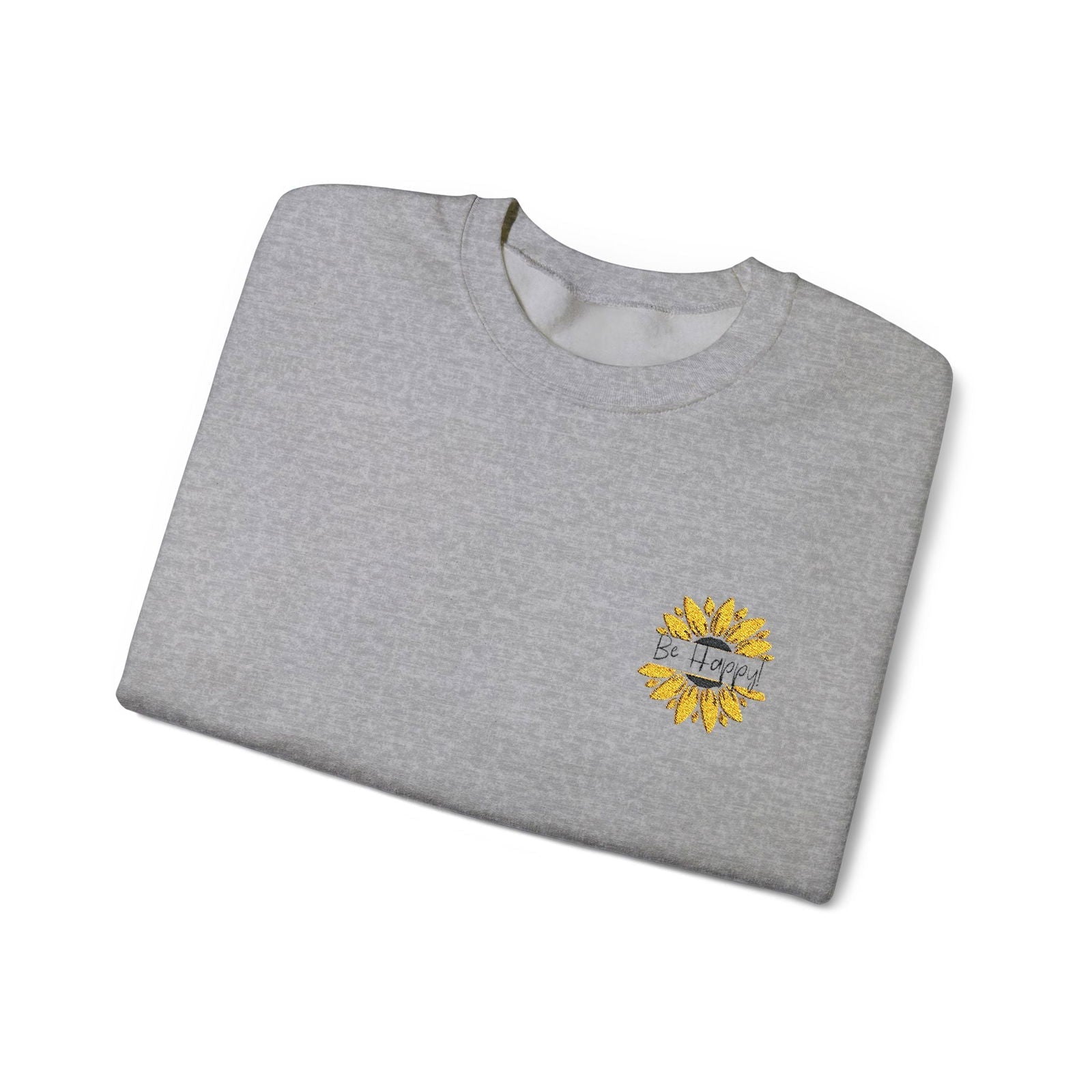 Be Happy Sweatshirt Women's Top - Comfortable & Stylish Adult Embroidered Sweatshirt
