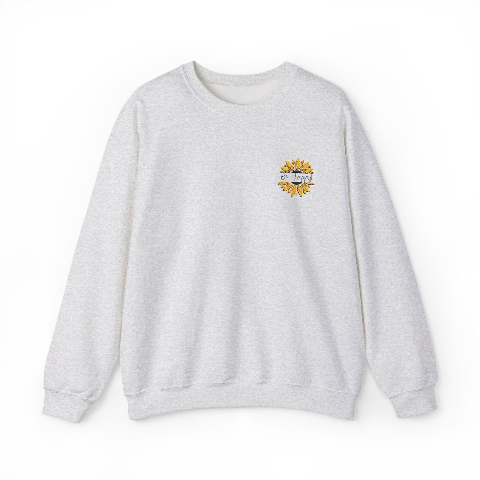 Be Happy Sweatshirt Women's Top - Comfortable & Stylish Adult Embroidered Sweatshirt