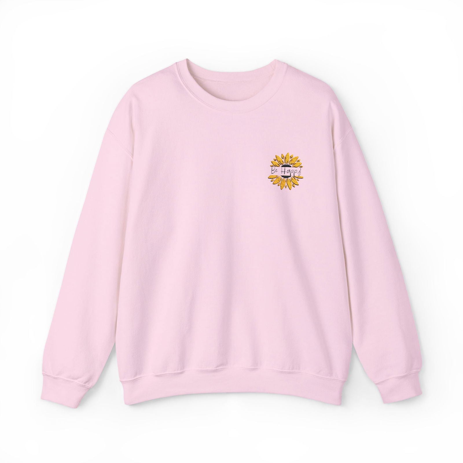 Be Happy Sweatshirt Women's Top - Comfortable & Stylish Adult Embroidered Sweatshirt
