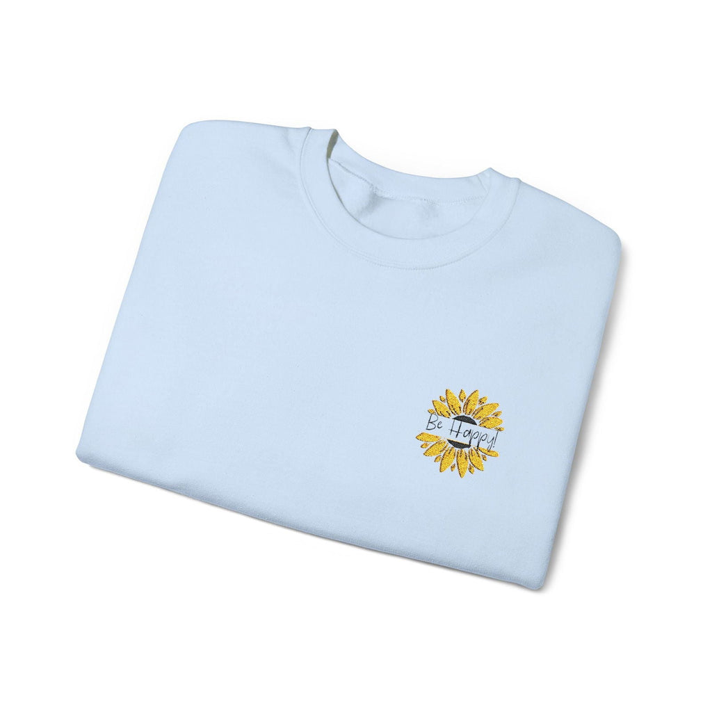Be Happy Sweatshirt Women's Top - Comfortable & Stylish Adult Embroidered Sweatshirt