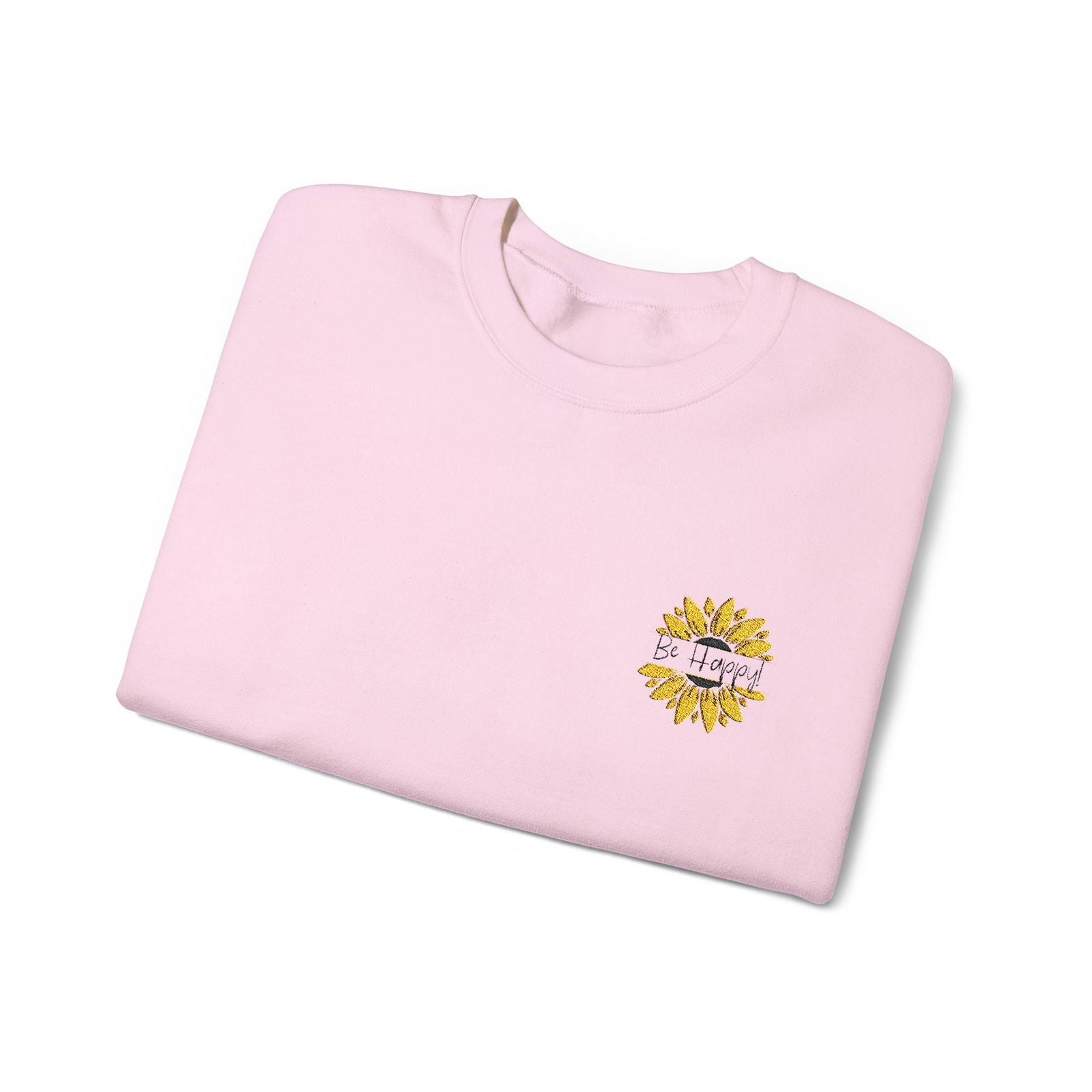 Be Happy Sweatshirt Women's Top - Comfortable & Stylish Adult Embroidered Sweatshirt