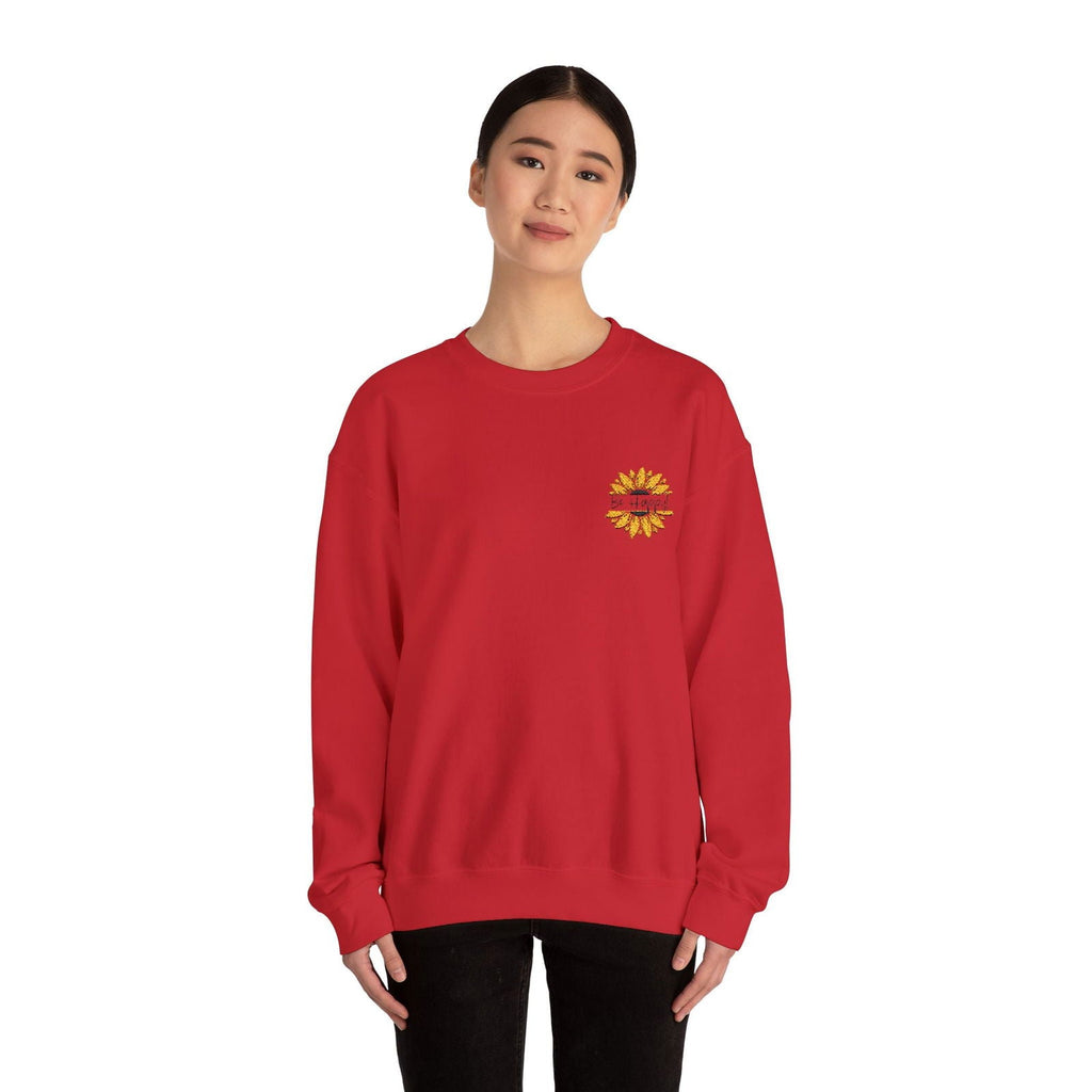 Be Happy Sweatshirt Women's Top - Comfortable & Stylish Adult Embroidered Sweatshirt