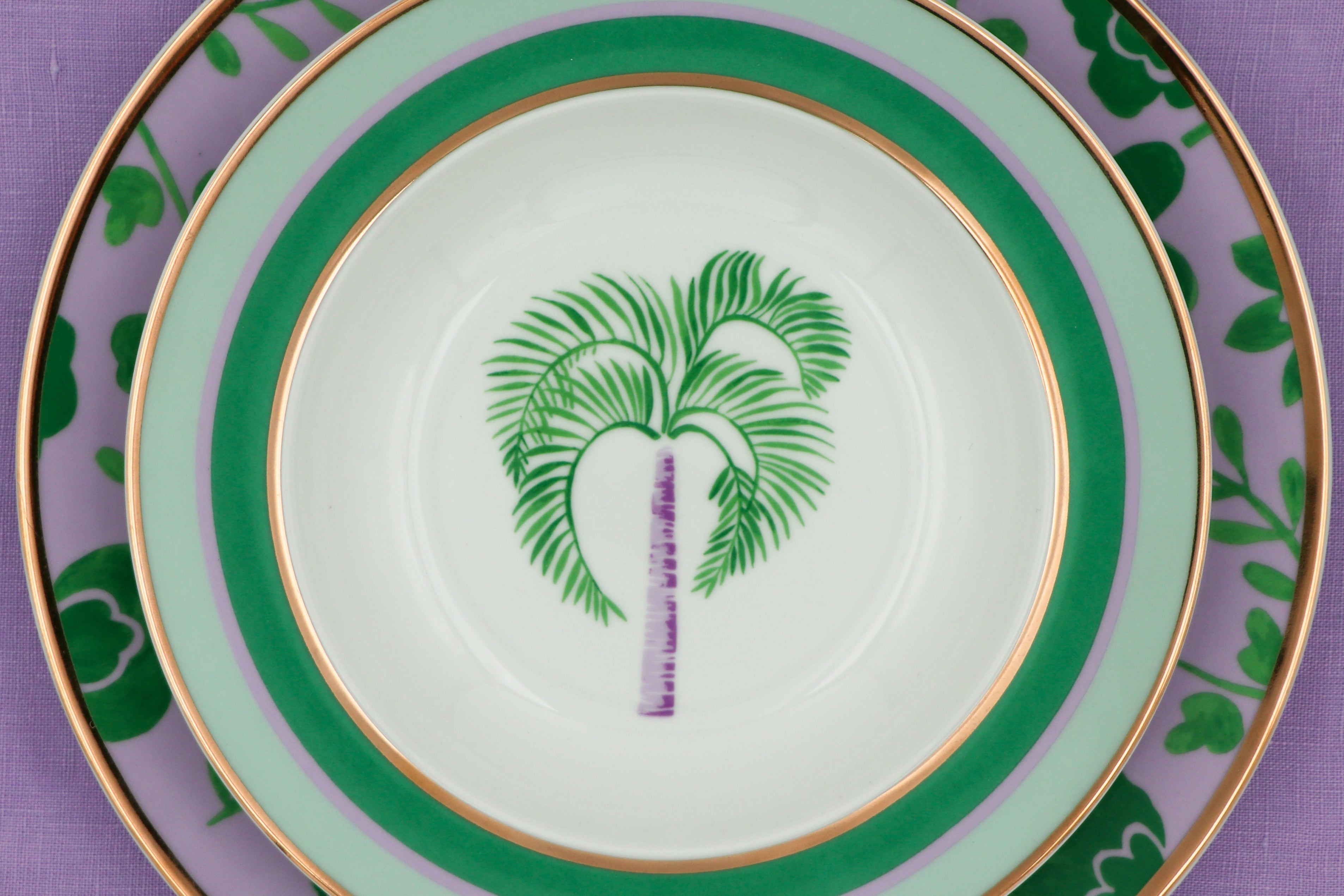 Bernadette Palm Soup Bowl - Set of 4