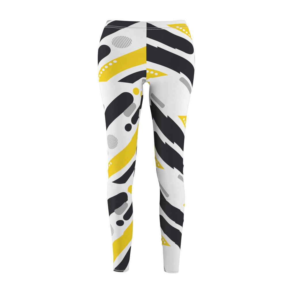 Black and Yellow Leggings for Adult Women
