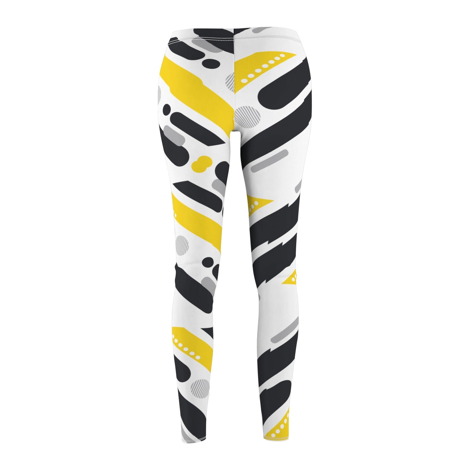 Black and Yellow Leggings for Adult Women
