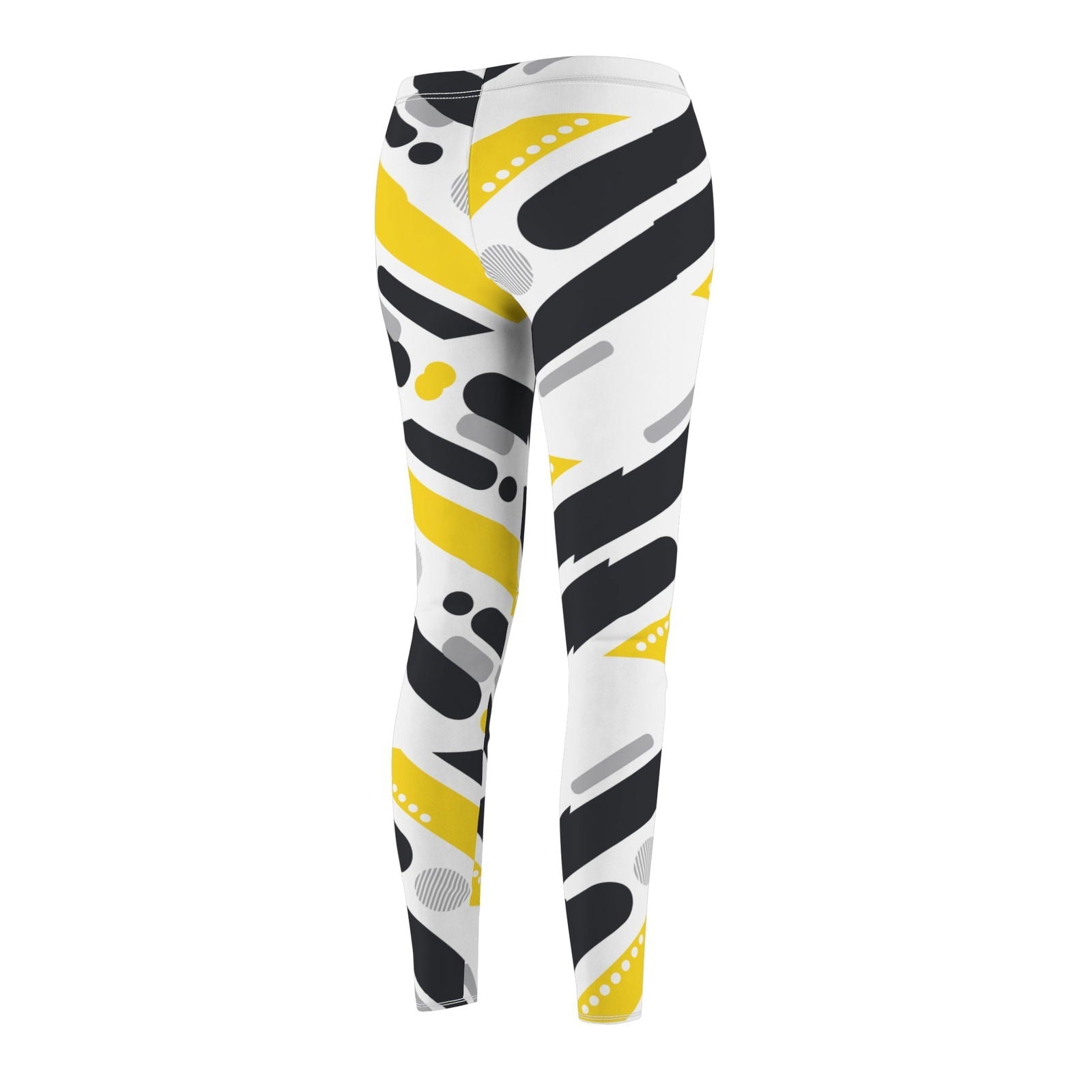 Black and Yellow Leggings for Adult Women