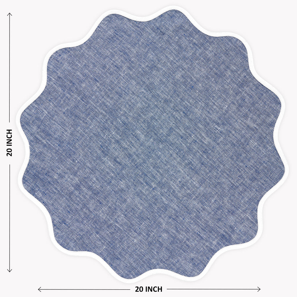 Giselle Scallop Edge Napkins, Set of 4