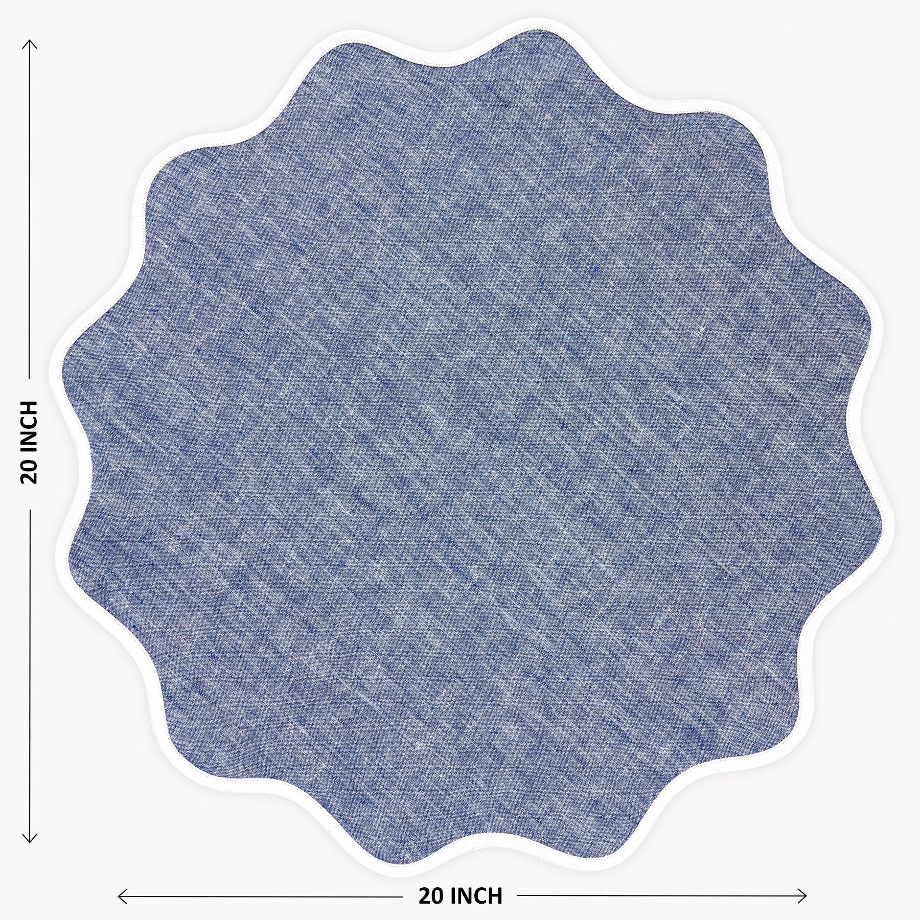 Giselle Scallop Edge Napkins, Set of 4