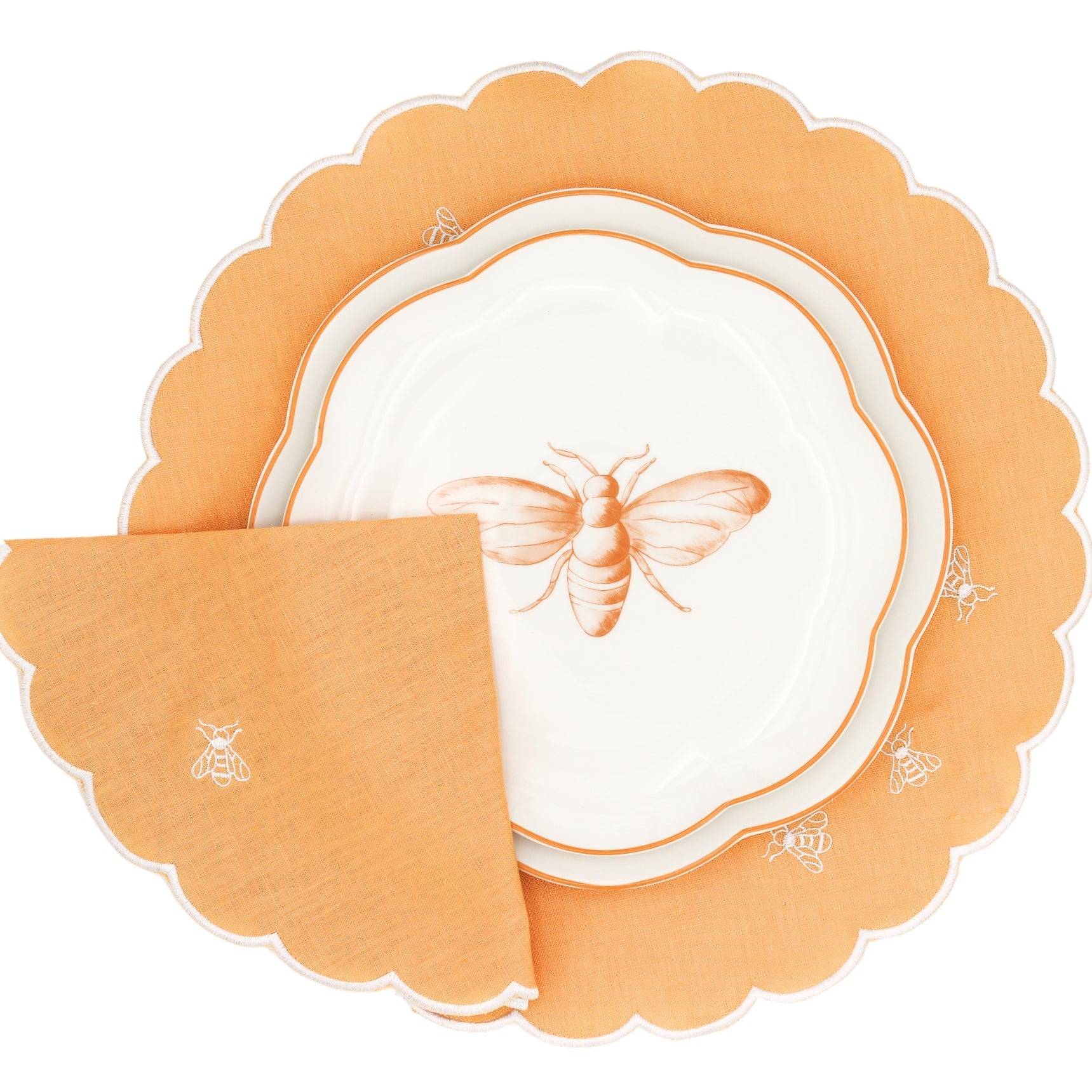 Bumble Homecoming Scalloped Starter Plate - Case of 12 Plates