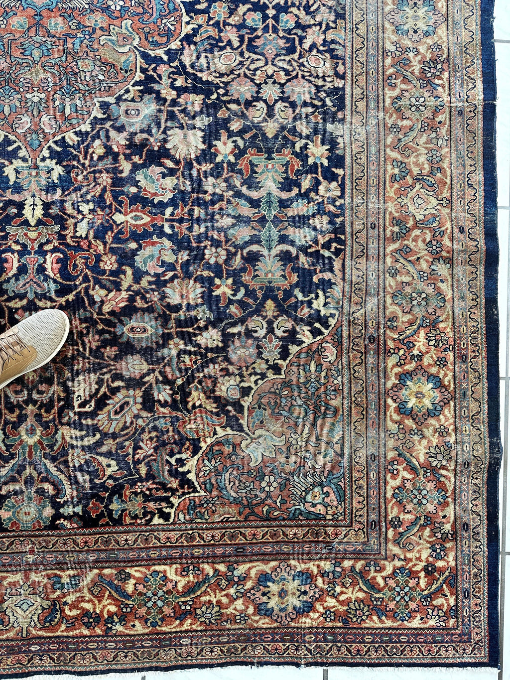 Antique Persian Mahal Rug 8’3”x12’ - Circa 1900 Treasure