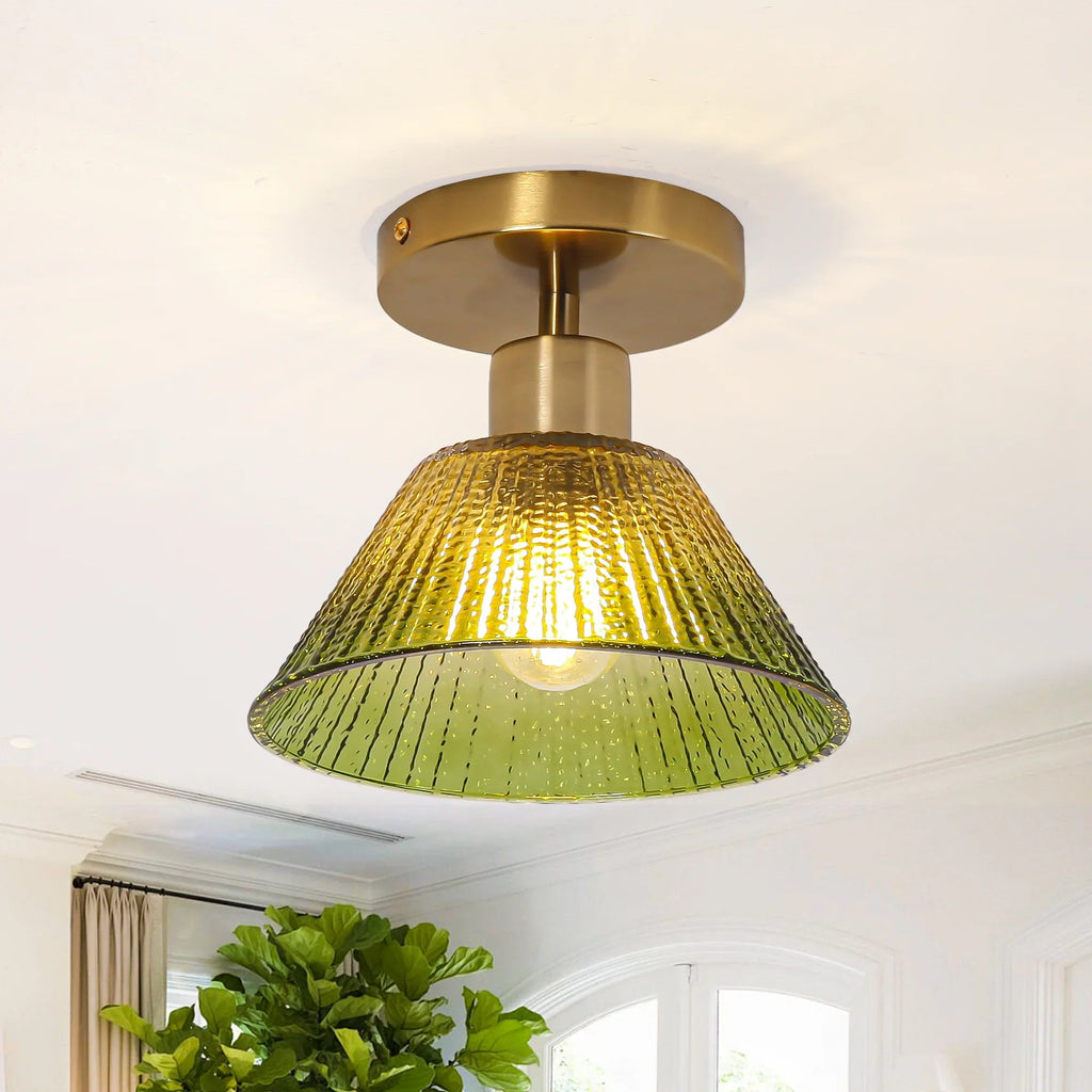3.5 Inch Paula 1-Light Semi-Flush Mount Ceiling Light