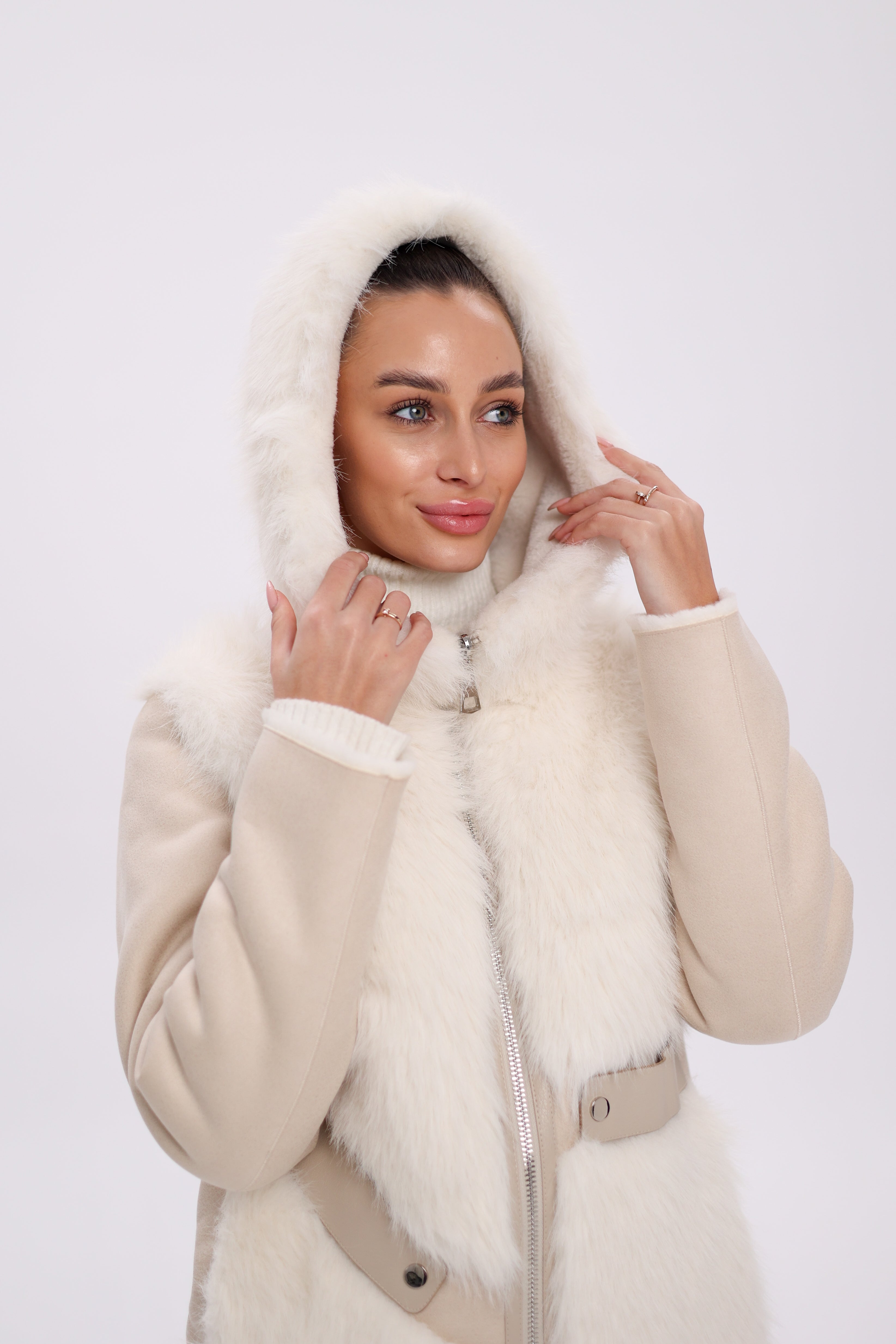 Pre-Order. Re-Stock Ships October 15. ⇆ Reversible Hooded Wool Blend Jacket