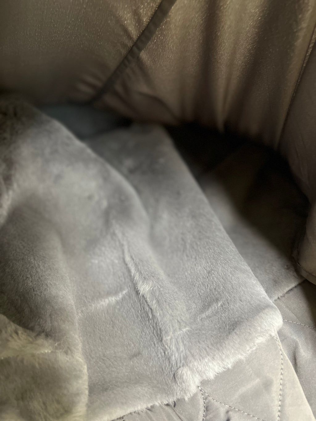 Genuine Silver Fox Fur Rabbit Fur Insulated Parka