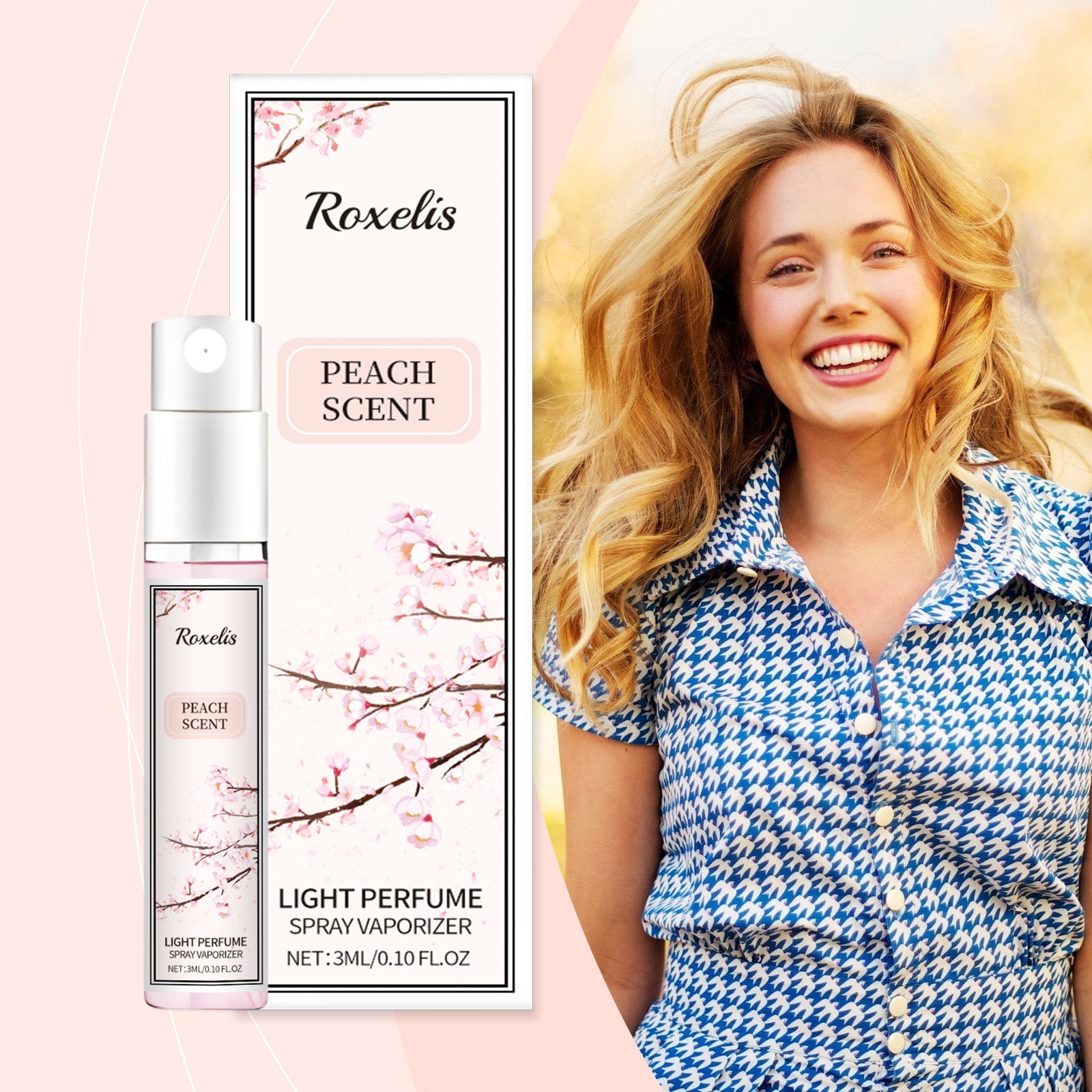 Peach Perfume Spray Fresh Fruit Lasting Fragrance Light Elegant Fresh Fruit Fragrance Charm Perfume Spray
