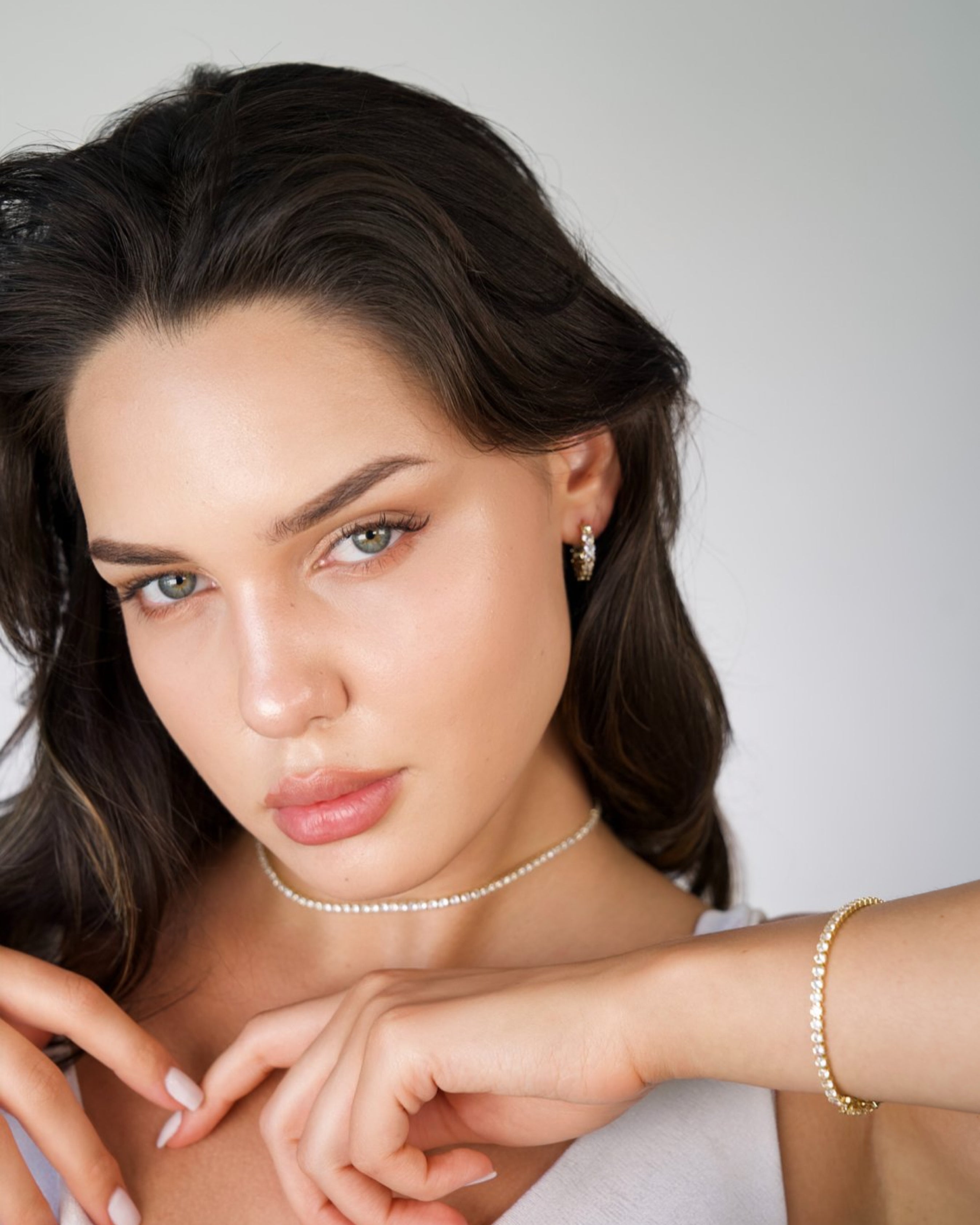 Tennis Bracelet  with 1/8 CT  Cubic Zirconia