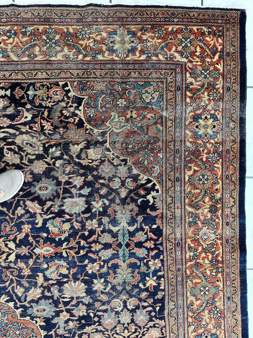 Antique Persian Mahal Rug 8’3”x12’ - Circa 1900 Treasure