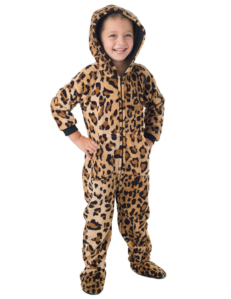 Cheetah Spots Toddler Hoodie Chenille Onesie