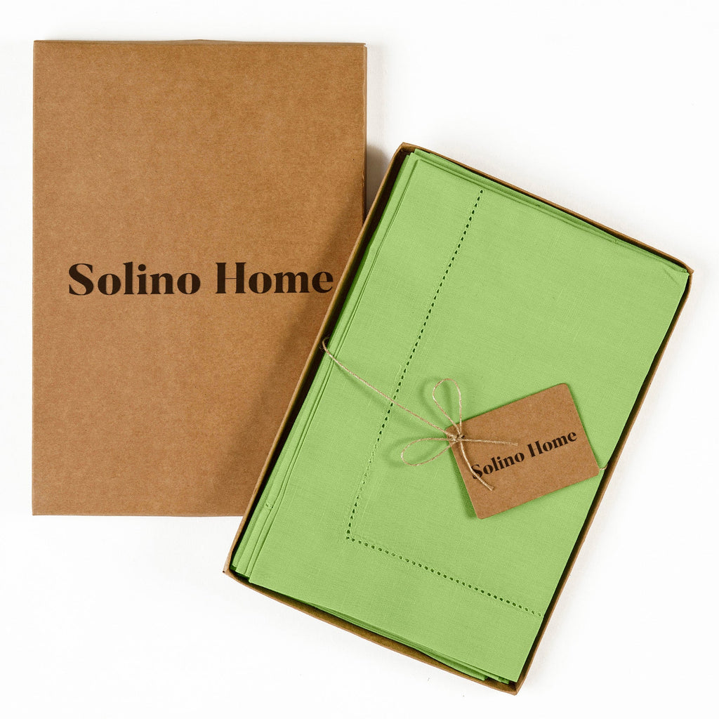 Cotton Linen Hemstitch Napkins
