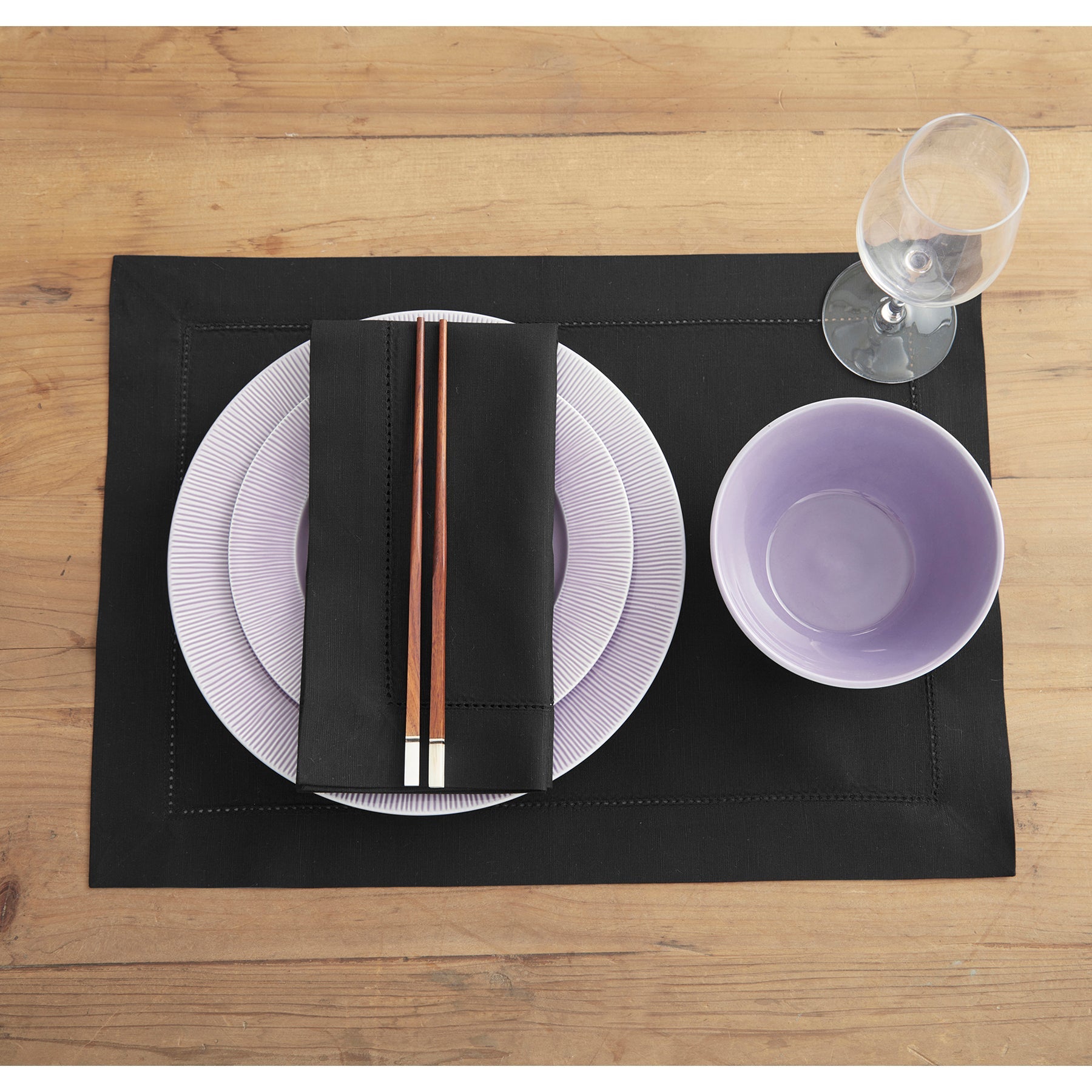 Cotton Linen Hemstitch Napkins